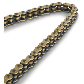Мото ланцюг Iris Chains 520 X-Ring, колір чорний/золотисте